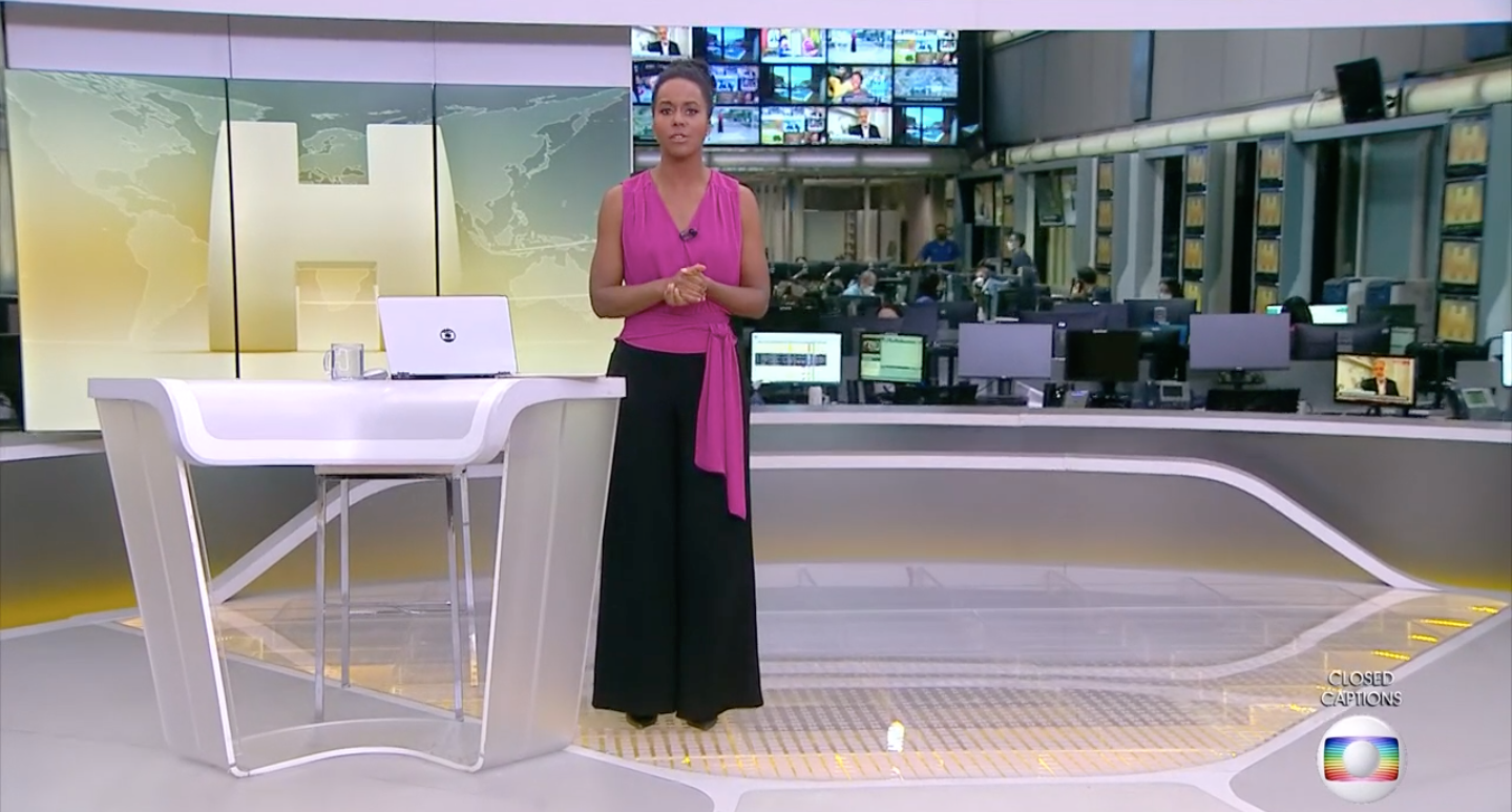 Maju Coutinho no 'Jornal Hoje' (Foto: reprodução/Globo)