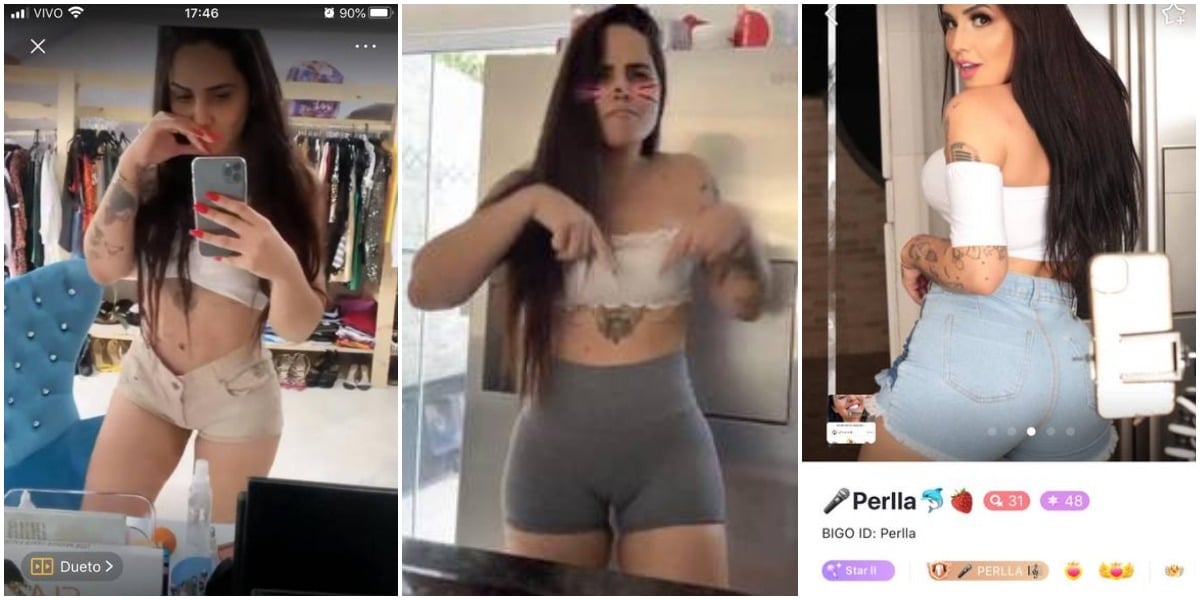 Perlla teve fotos íntimas compartilhadas na webb (Reprodução)