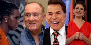 Sensitiva fez previsões bombásticas para nomes como Maju, Renato Aragão, Silvio Santos e Sandra Annenberg (Foto montagem)