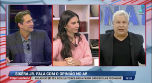 Lacombe, Amanda Klein e Sikêra Jr. (Foto reprodução)