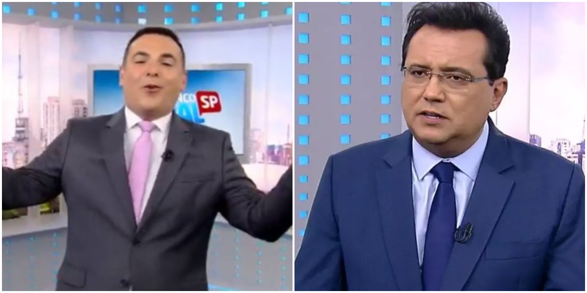 Os contratados da Record TV, Reinaldo Gottino e Geraldo Luís (Reprodução)