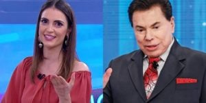 Chris Flores no comando do Triturando, aposta de Silvio Santos que reagiu na audiência e venceu a Record (Foto: Reprodução/SBT)