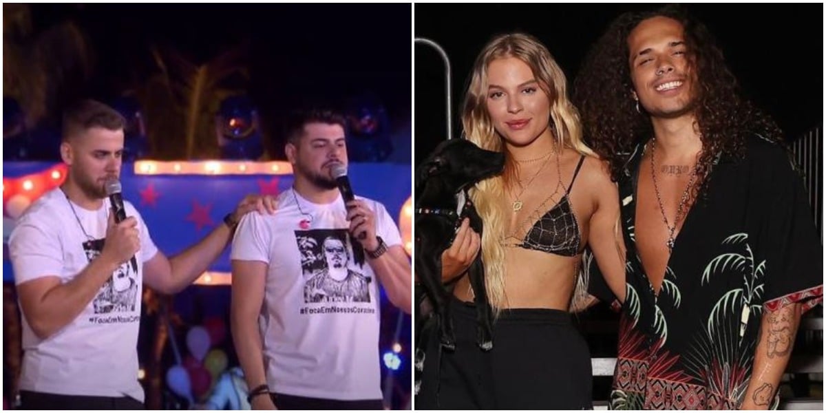 O cantor Zé Neto, da dupla com Cristiano, chamou Vitão de "Ricardão" - Foto: Montagem