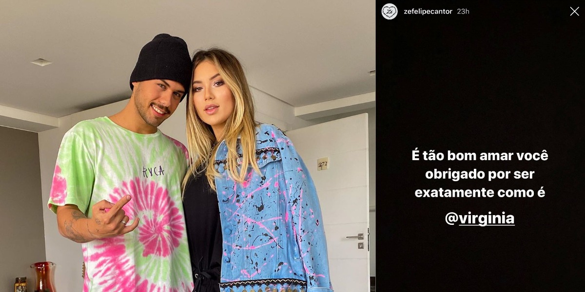 Zé Felipe saiu em defesa de Virgínia Fonseca (Foto: Reprodução/Instagram)
