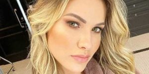 Andressa Suita não viajou com Gusttavo Lima (Foto: Reprodução)