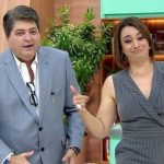 Datena e Catia Fonseca formam parceria nas tardes da Band (Foto: Reprodução)