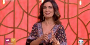 Fátima Bernardes comemorou aniversário dos filhos na TV (Foto: Reprodução)