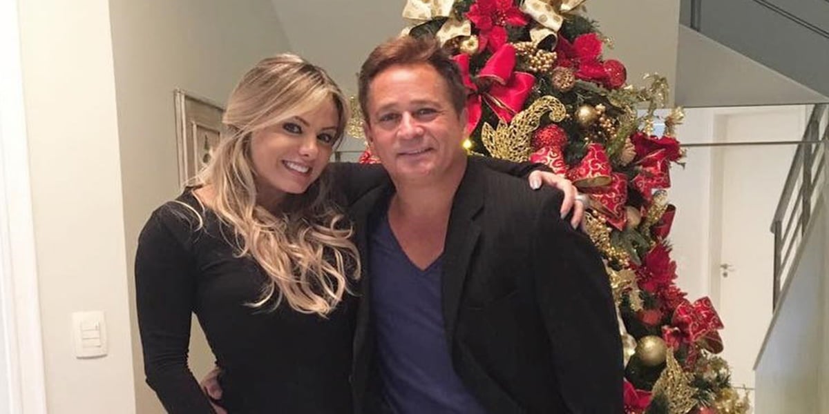 Leonardo e a esposa, Poliana Rocha (Foto: Reprodução / Instagram)