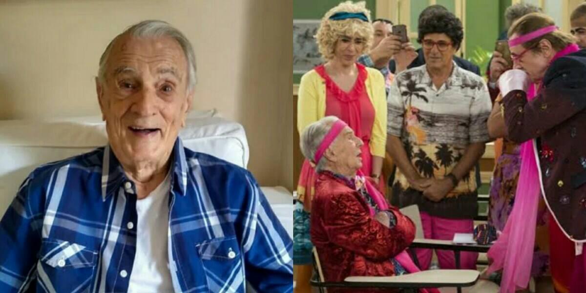 O verdadeiro Seu Peru (Orlando Drummond) na nova temporada do humorístico Escolinha do Professor Raimundo. (Foto: Globo/ Estevam Avellar)