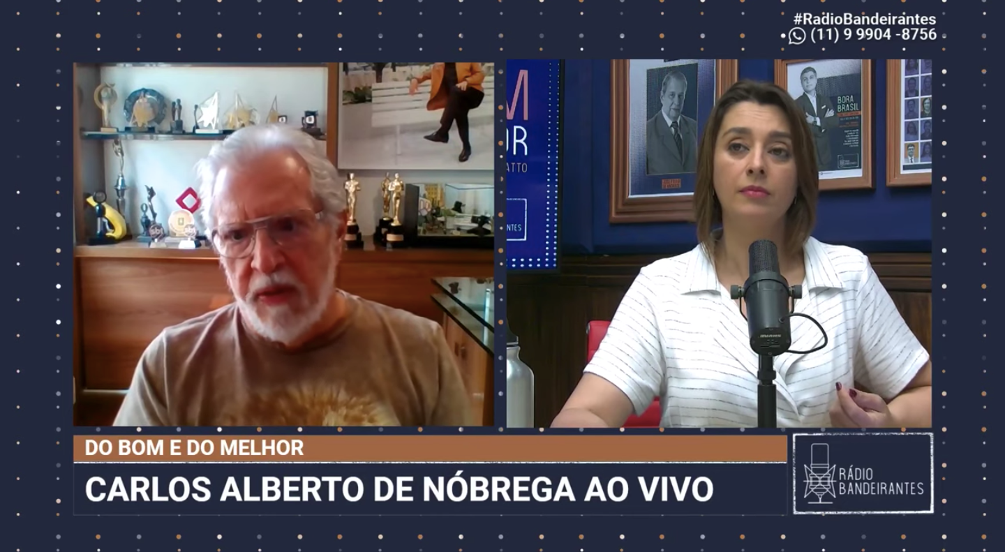 Carlos Alberto foi entrevistado por Catia Fonseca (Foto: reprodução/Youtube)