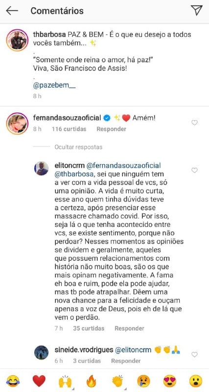 Fernanda Souza e Thiaguinho ganharam relato inédito de homem (Foto: Reprodução/ Instagram)