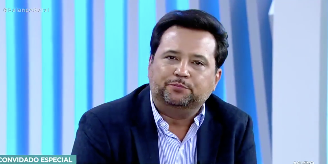 Geraldo Luís retornou ao 'Balanço Geral SP' (Foto: reprodução/Record)