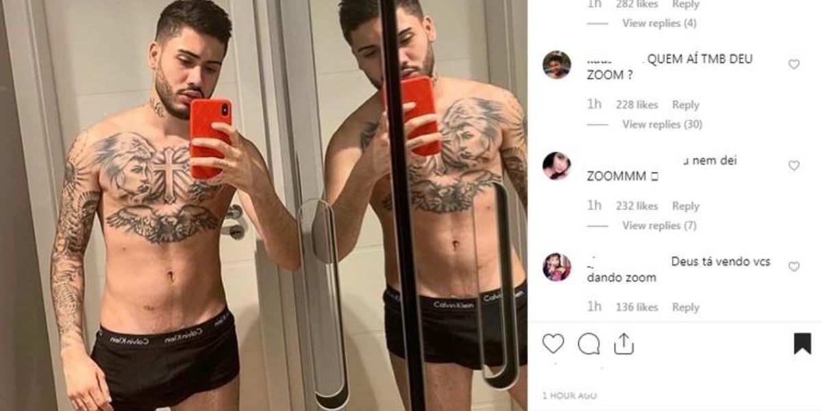Kevinho de cueca (Foto: Reprodução)
