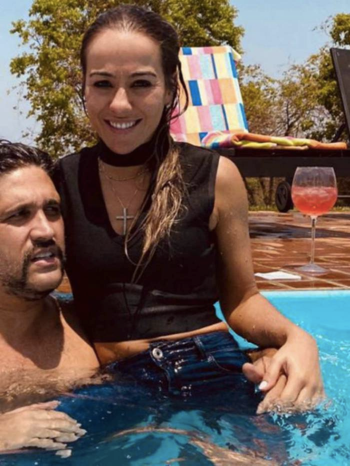 Leo Chaves e sua atual namorada (Foto: reprodução)