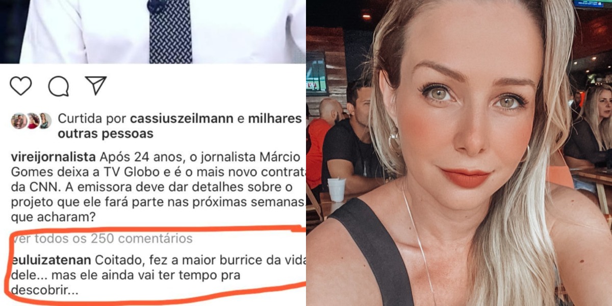 Luiza Tenan mandou recado polêmico sobre Márcio Gomes (Foto: Reprodução/Instagram)
