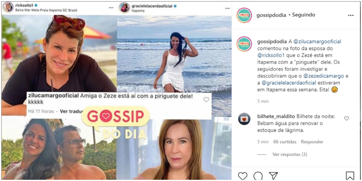 Zilu xinga Graciele nas redes sociais e público massacra empresária (Foto: Reprodução)