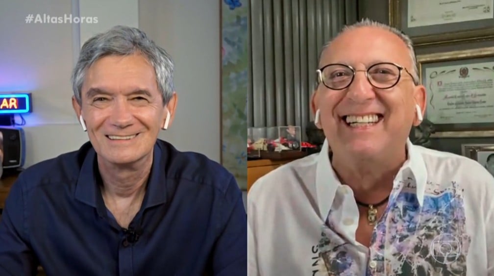 Serginho Groisman e Galvão Bueno (Foto: Reprodução)
