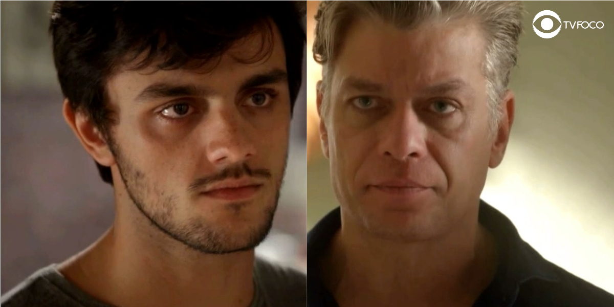 Foto montagem dos rostos de Jonatas e Arthur