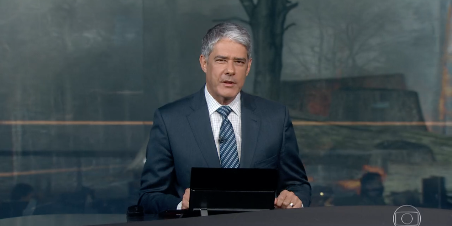 William Bonner se irritou durante o 'Jornal Nacional' (Foto: reprodução/Globo)