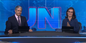 Jornal Nacional não foi nada bem em audiência após ser prejudicado por Haja Coração (Foto: Reprodução / TV Globo)