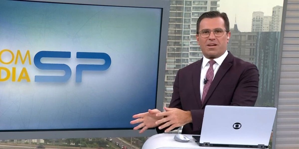 Rodrigo Bocardi no Bom Dia São Paulo (Foto: Reprodução)