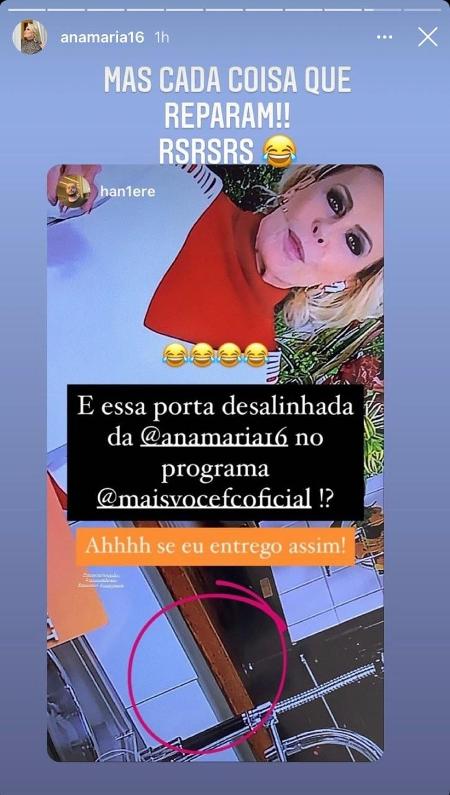 Ana Maria Braga responde internauta