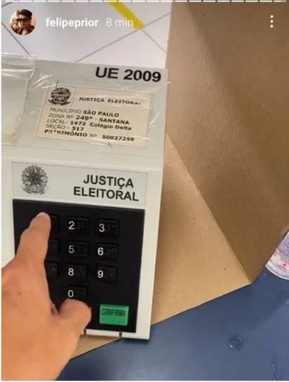 Felipe Prior se envolveu em mais uma confusão nas urnas (Foto: Reprodução)