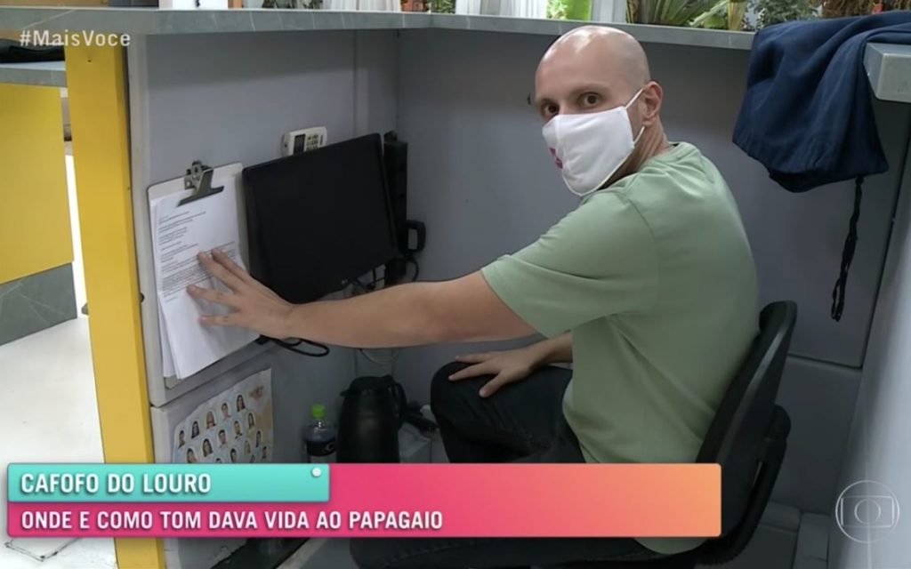 Repórter do Mais Você tem tomado "cortadas"ao vivo de Ana Maria Braga (Foto reprodução)