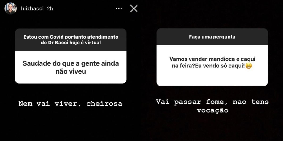 Luiz Bacci brincou com internautas (Foto: Reprodução/Instagram)