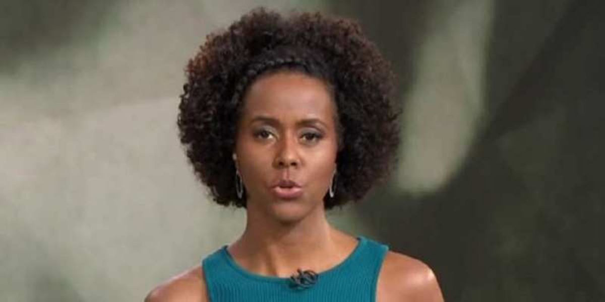 Maju Coutinho apresenta o "Jornal Hoje" (Foto: Reprodução/TV Globo)