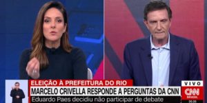Crivella massacra TV Globo durante entrevista com Monalisa Perrone na CNN (Foto: Reprodução)