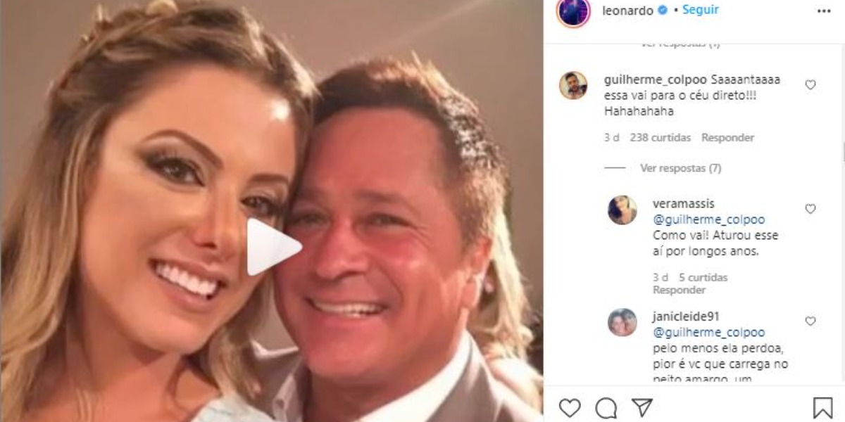 Poliana Rocha ganhou uma homenagem de Leonardo (Foto: Reprodução/Instagram)