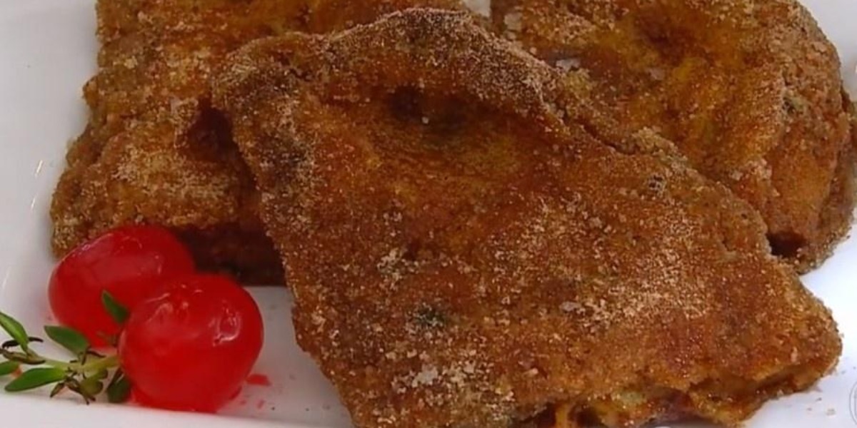 Rabanada de panetone preparadao por Ana Maria Braga (Foto: Reprodução)