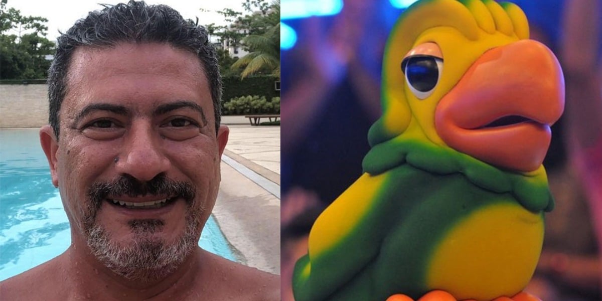 Tom Veiga foi o manipulador do papagaio Louro José no Mais Você (Foto: Reprodução)