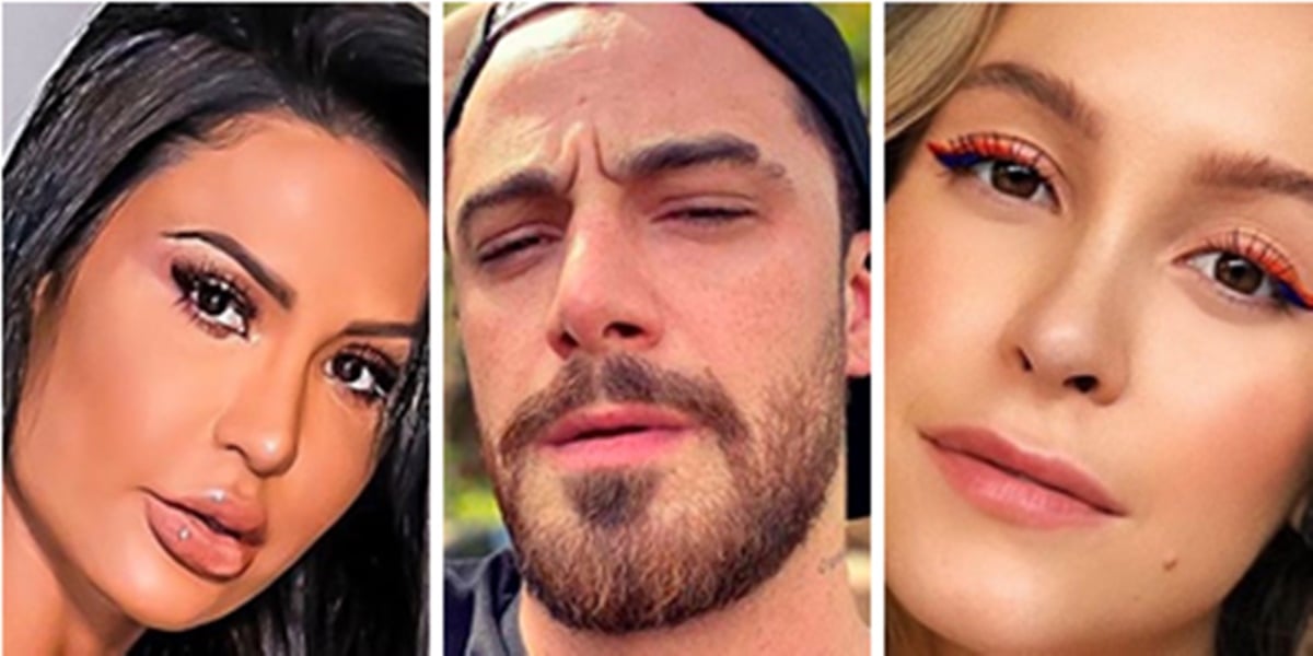 Famosos: Gracyanne Barbosa, Felipe Titto e Carla Diaz (Foto: Montagem/TV Foco)