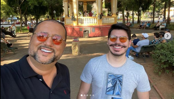 Geraldo Luis e o filho (Foto: Reprodução / Instagram)