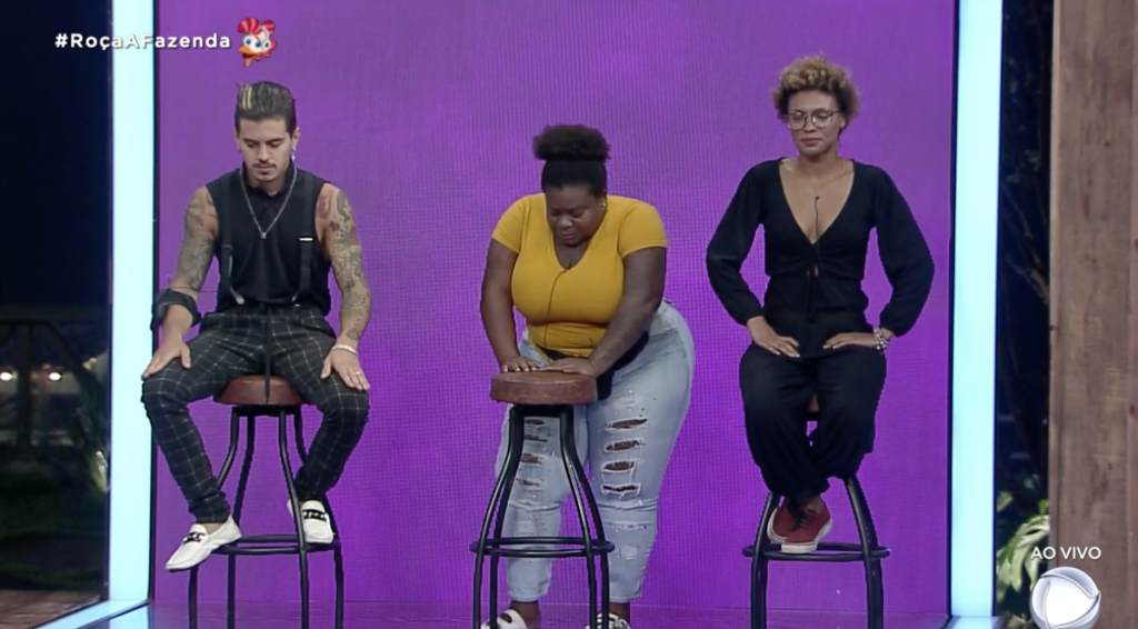 Roça tem Biel, Jojo e Lidi (Foto reprodução Fazenda 12) 
