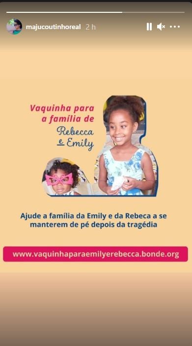 Maju Coutinho ressurge para falar sobre caso de solidariedade (Reprodução: Instagram)