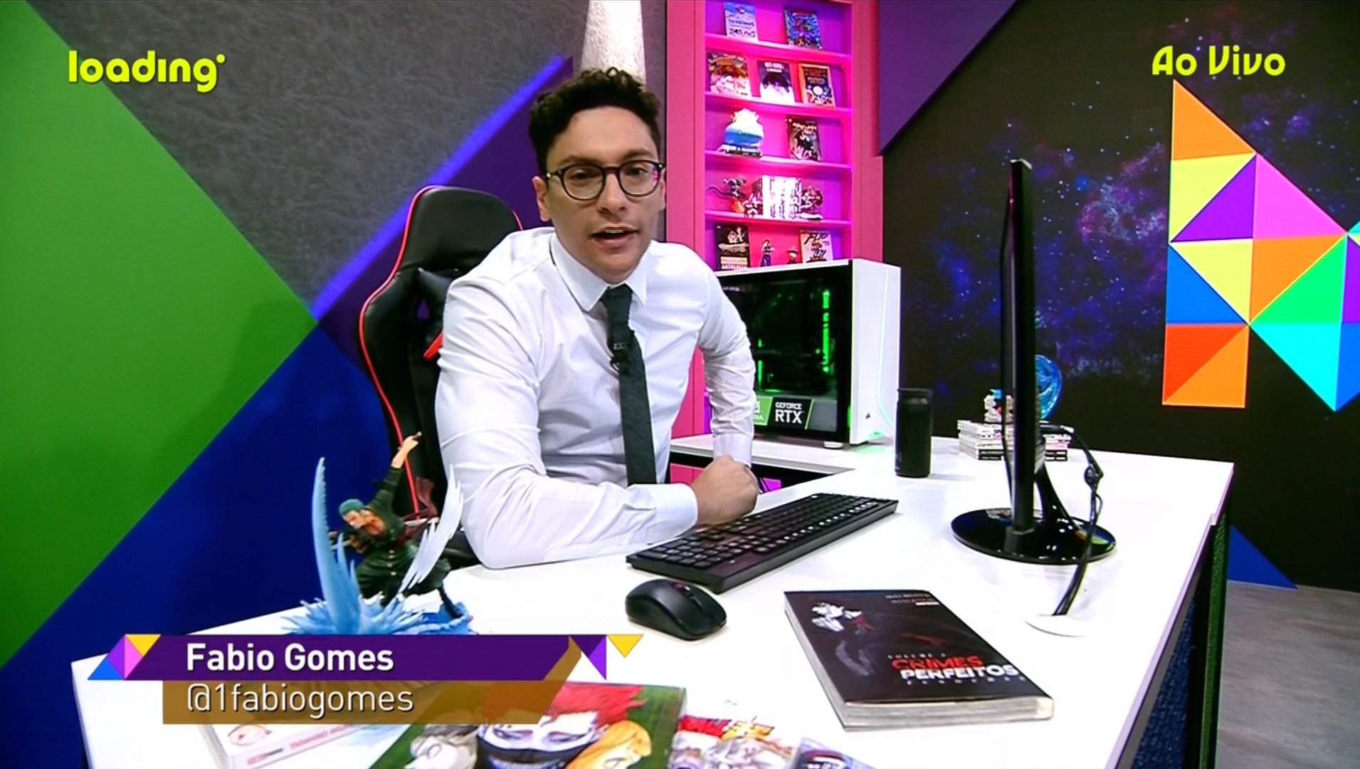 Fabio Gomes no canal Loading (Foto: Reprodução)