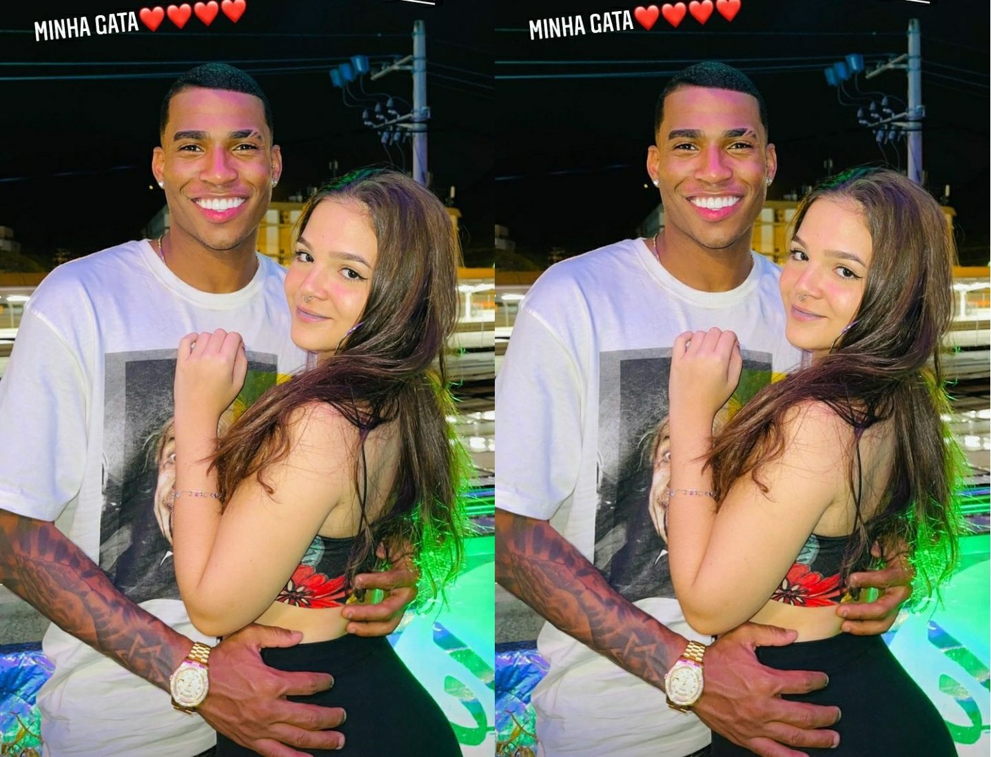 Mel Maia e seu amado (Foto: Reprodução)