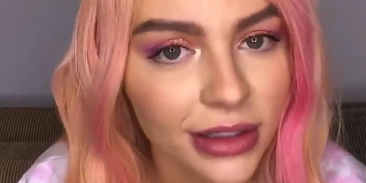 Luísa Sonza surgiu irritada nas redes sociais após ter foto vazada (Foto: Reprodução)