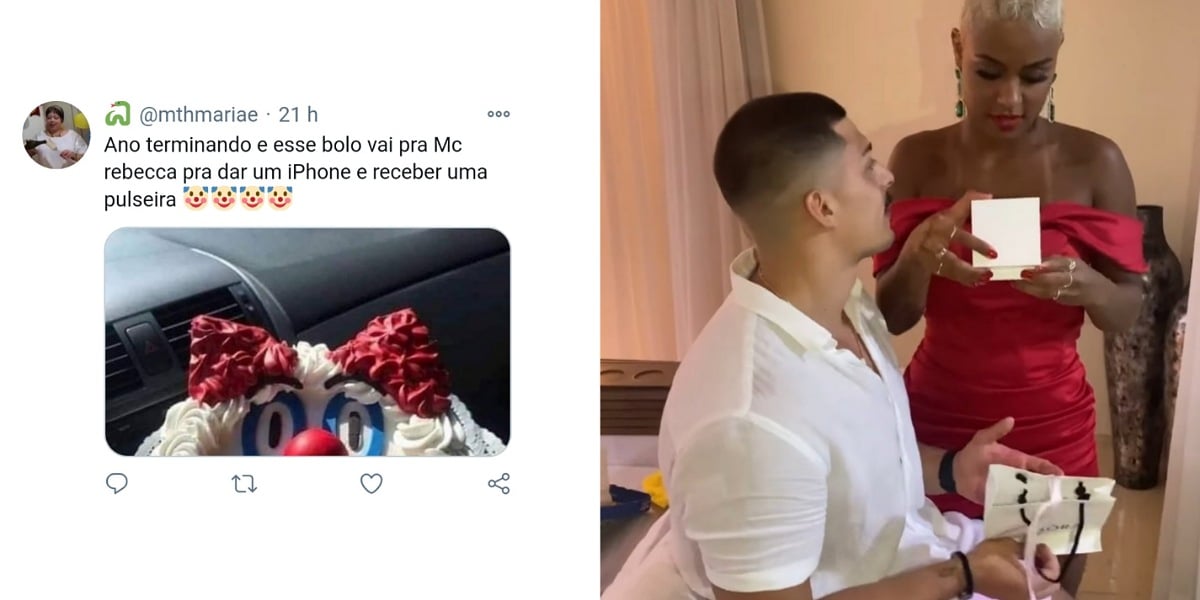 Cantora MC Rebecca vira alvo de memes na web após ganhar presente - Foto: Reprodução/Twitter
