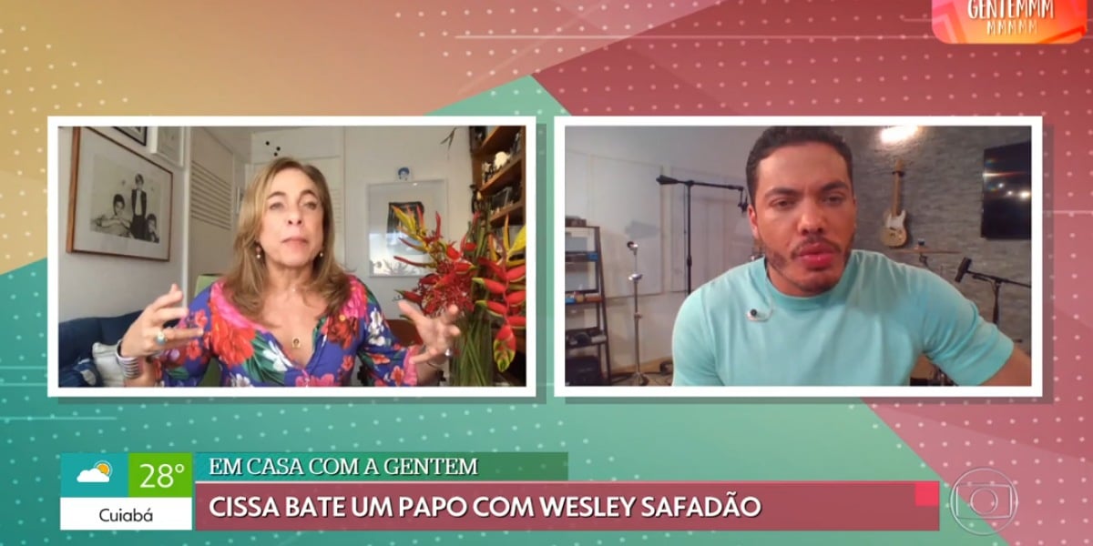 Em bate papo com Cissa Guimarães, Wesley Safadão revela motivo da mudança de corpo - Foto: Reprodução/Globo Play