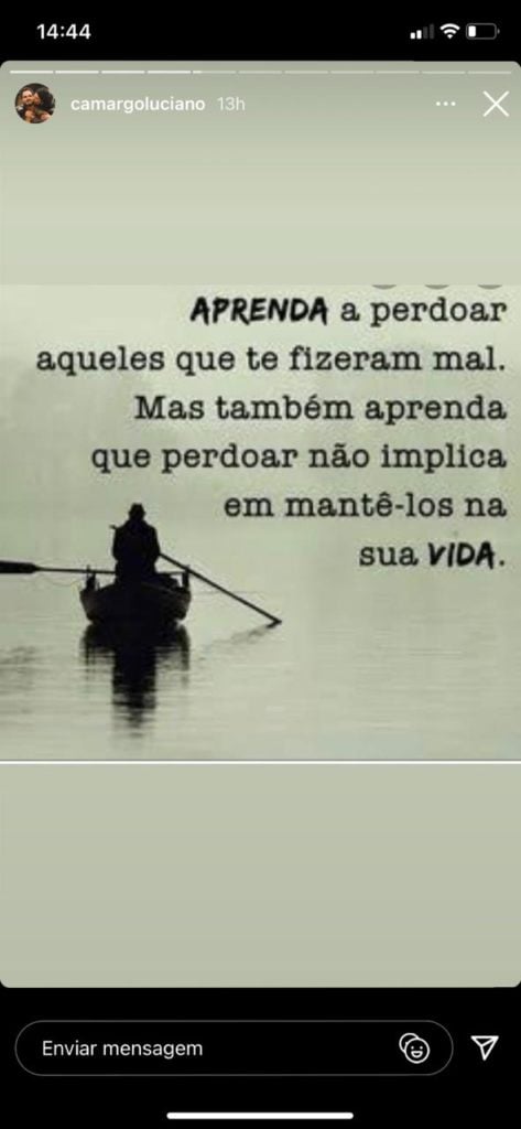 Luciano desabafa nas redes sociais (Reprodução)