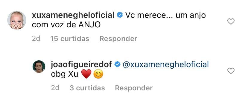 Xuxa faz pronunciamento sobre sucesso de namorado de Sasha (Reprodução: Instagram)
