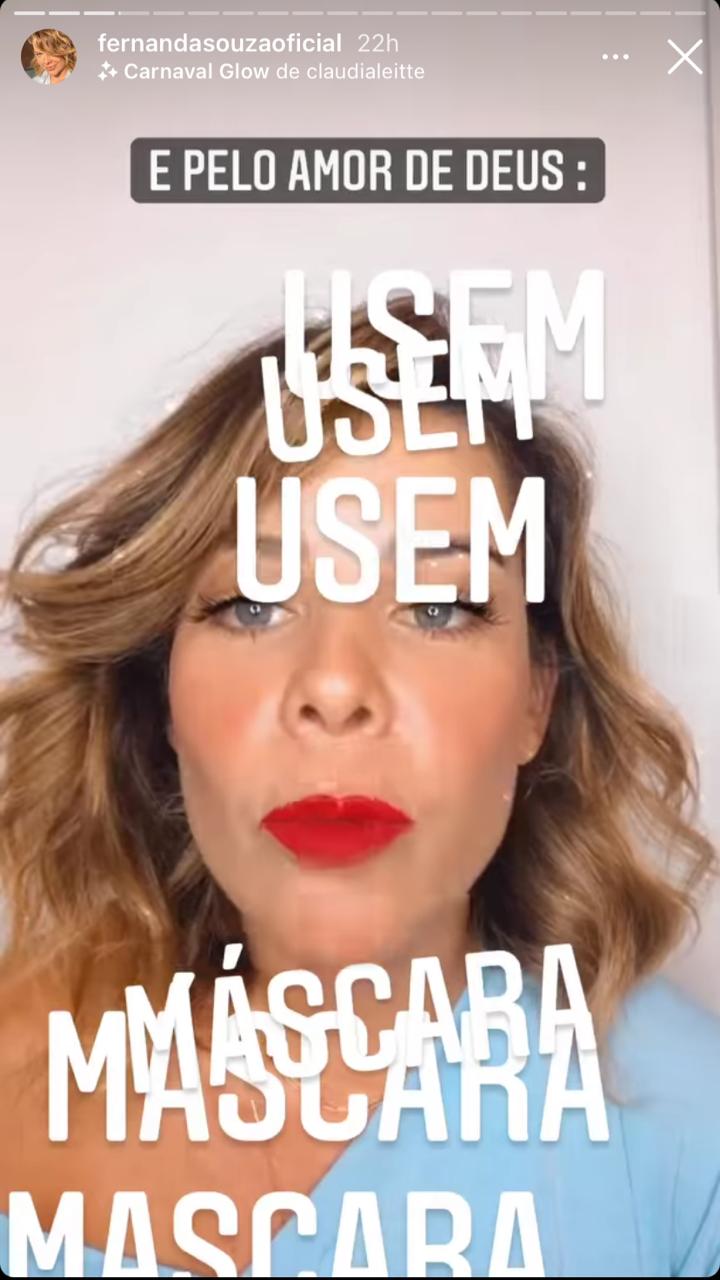 Fernanda Souza surge nas redes sociais para desabafar sobre mortes (Reprodução)