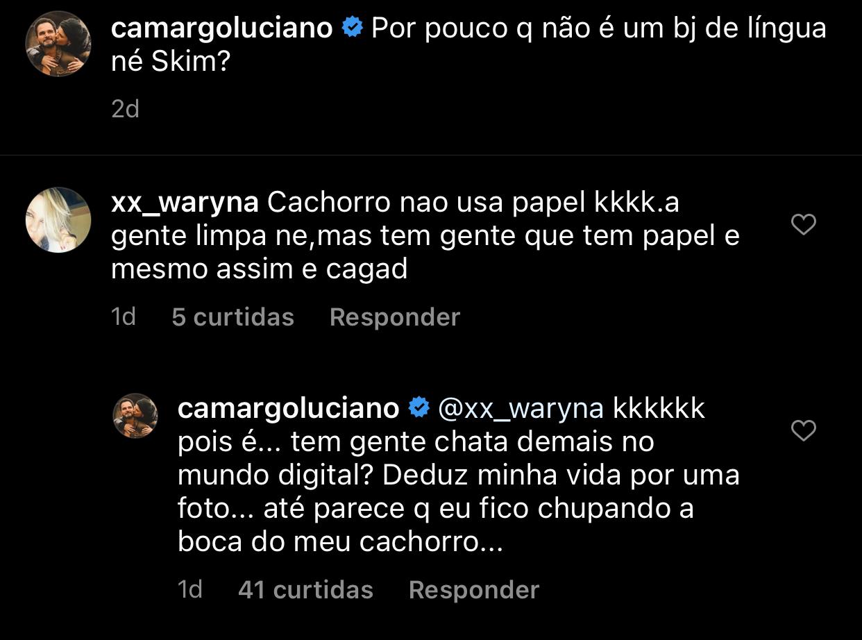 Luciano Camargo, irmão de Zezé, rasgou o verbo (Foto: Reprodução/Instagram)