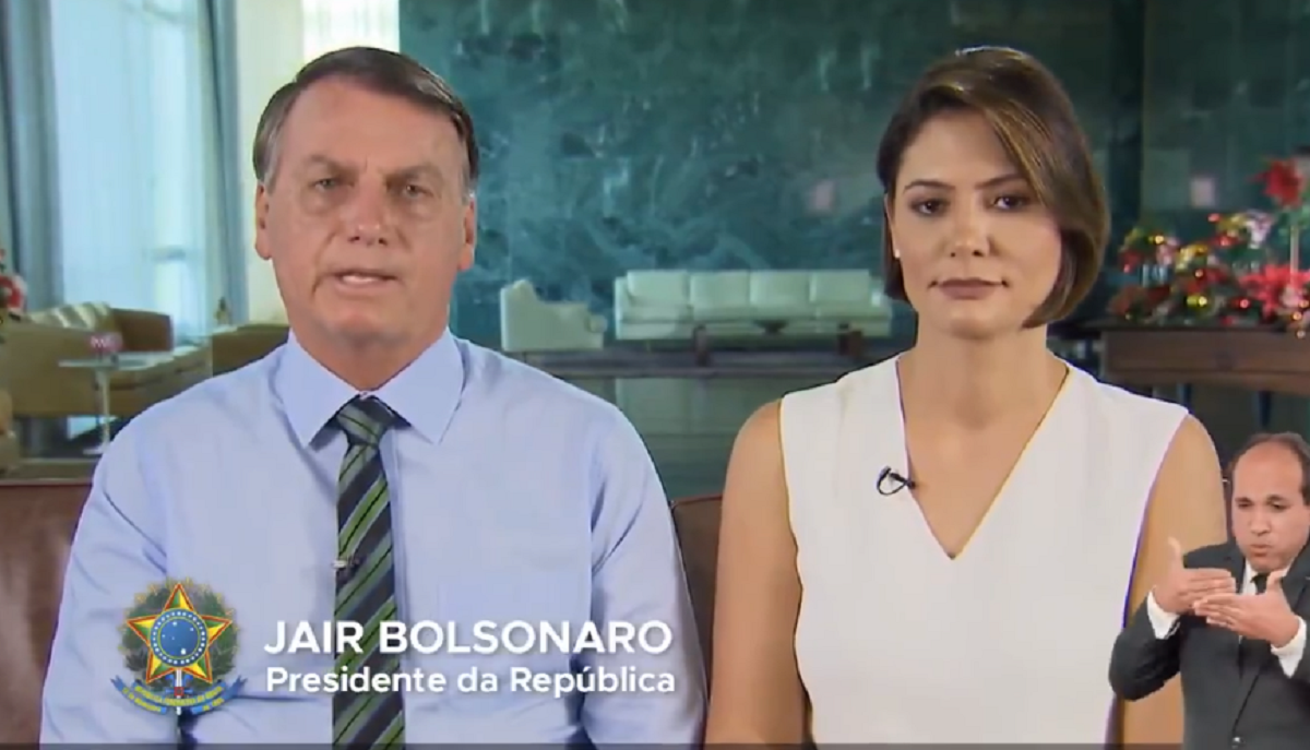 Bolsonaro e Michelle (Foto: Reprodução)