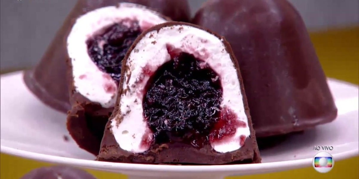 Bombom de marshmallow feito por Ana Maria Braga (Foto: Reprodução)