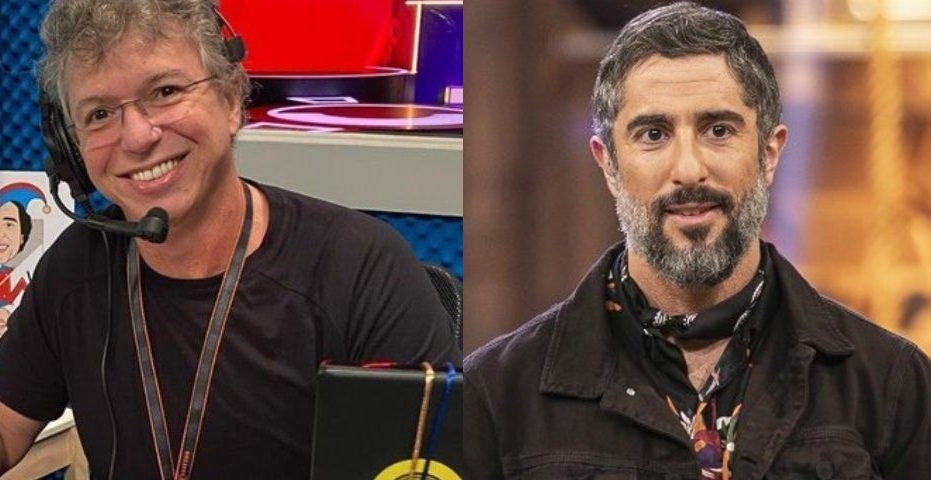 Boninho do BBB e Marcos Mion de A Fazenda (Foto: Reprodução)